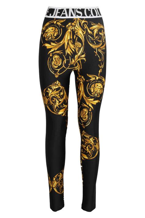 versace leggings|high waisted liquid legging versace.